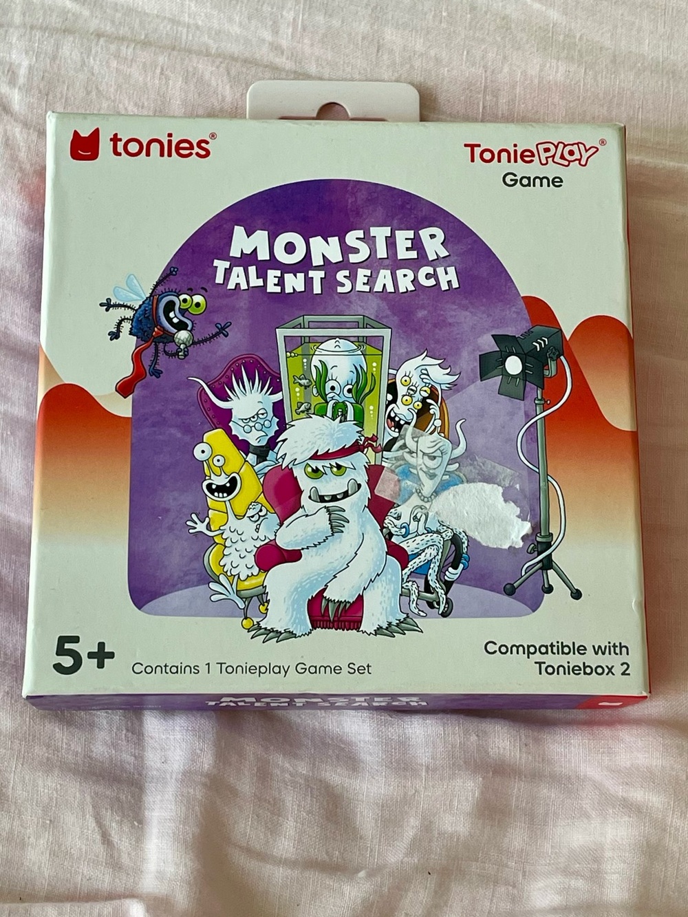 new- Tonies toniebox monster talent search ages 5+ games